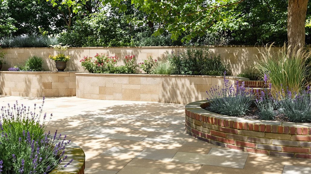 cohesive sandstone paving design