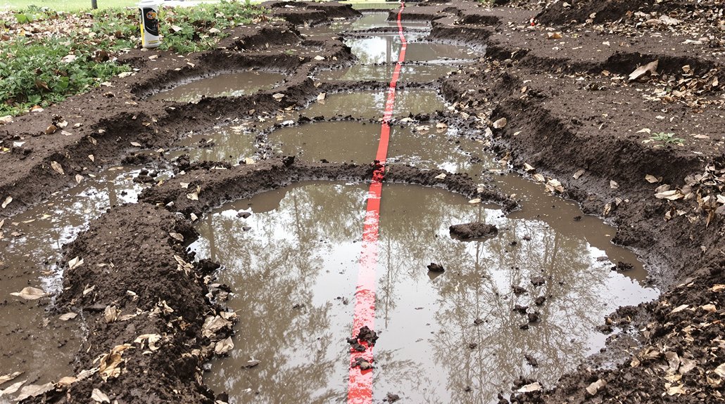 evaluate drainage and grading