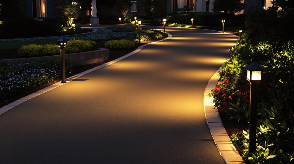 intelligent energy efficient driveway lighting