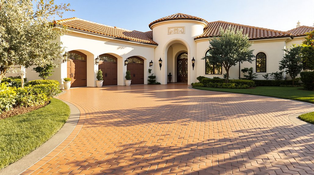 mediterranean driveway material options