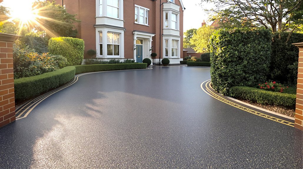 modern low maintenance driveway preferences