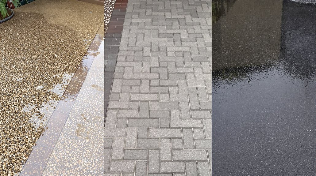 permeable surfaces for drainage