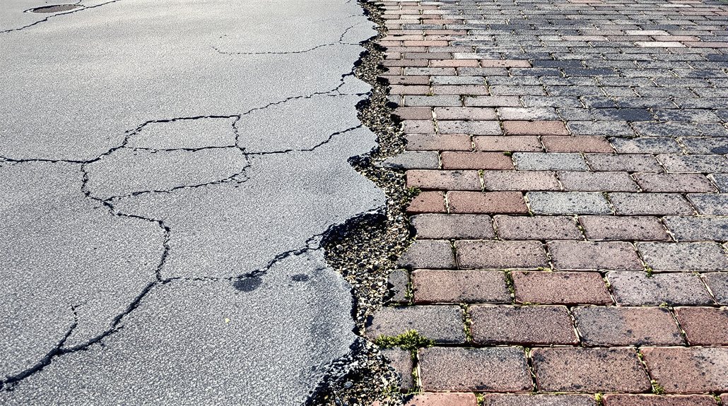 driveway material wear differences