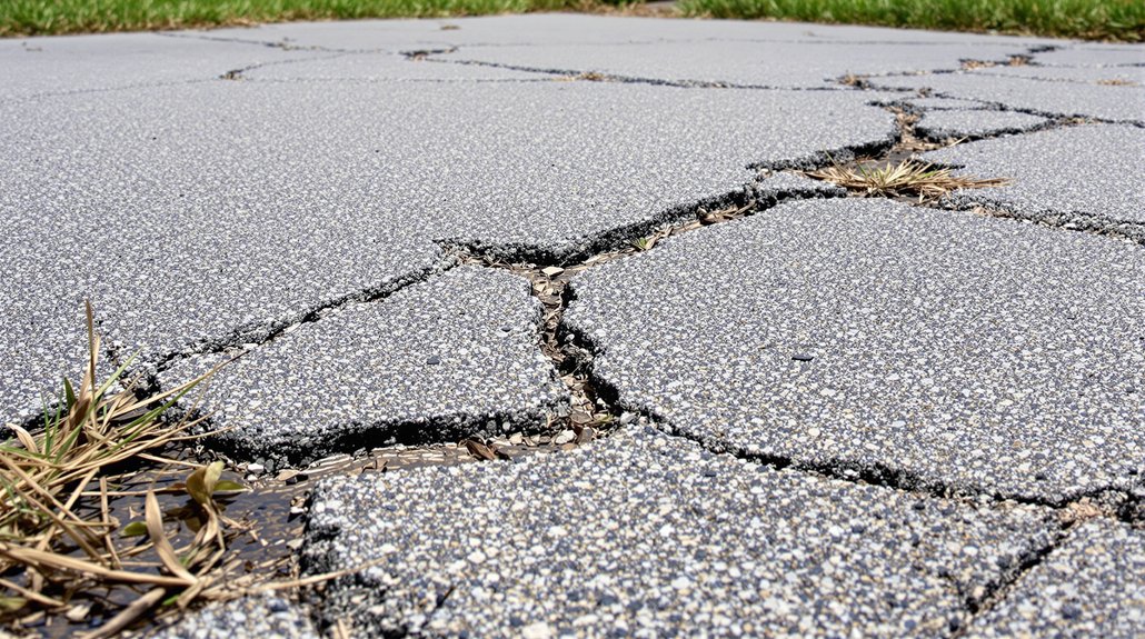 driveway sealing warning signs