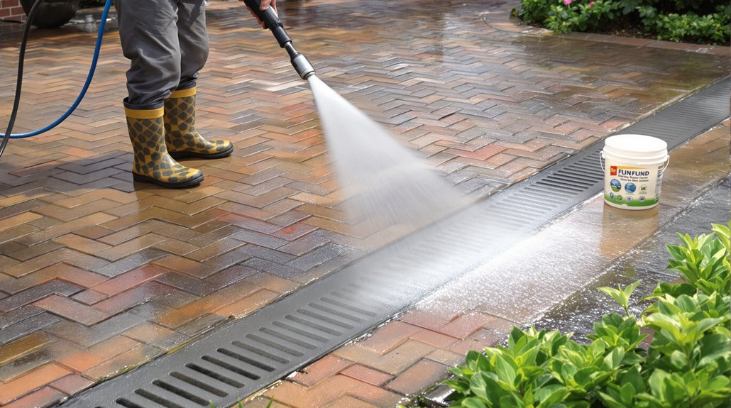 gentle cleaning for pavers