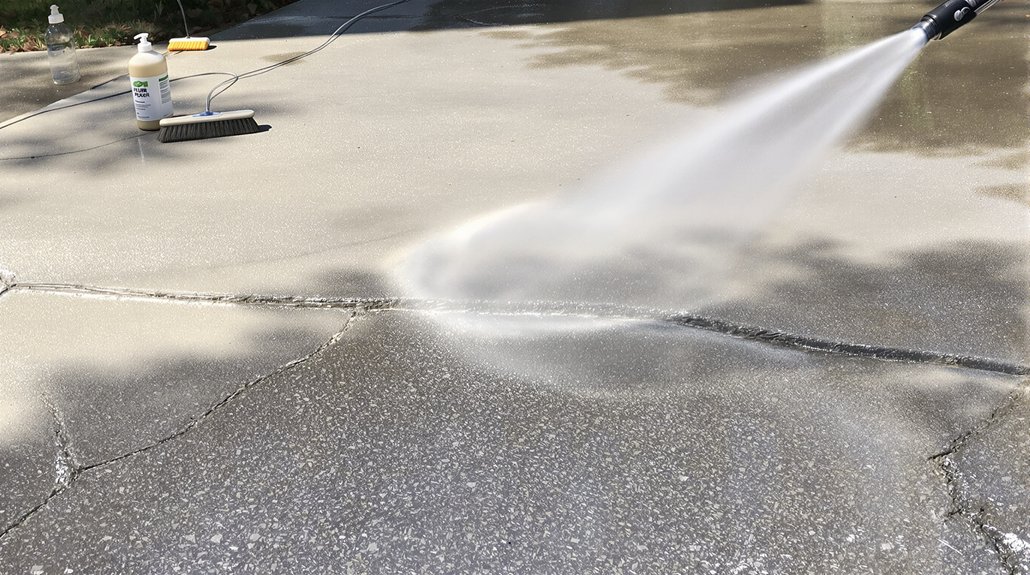 prepare concrete surface thoroughly