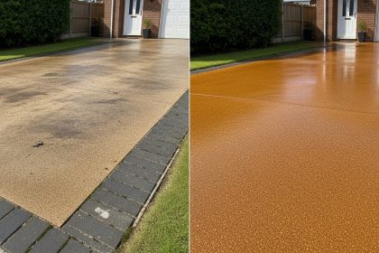 Resin Driveway Cleaning in Lincoln